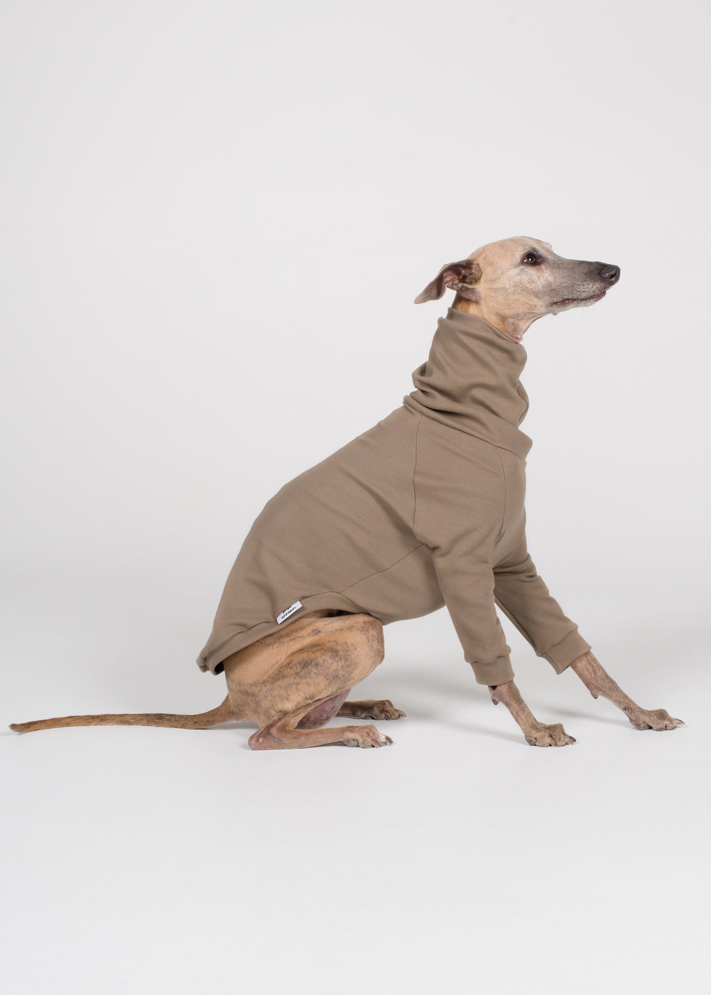 Whippet Rib Jumper - Truffle