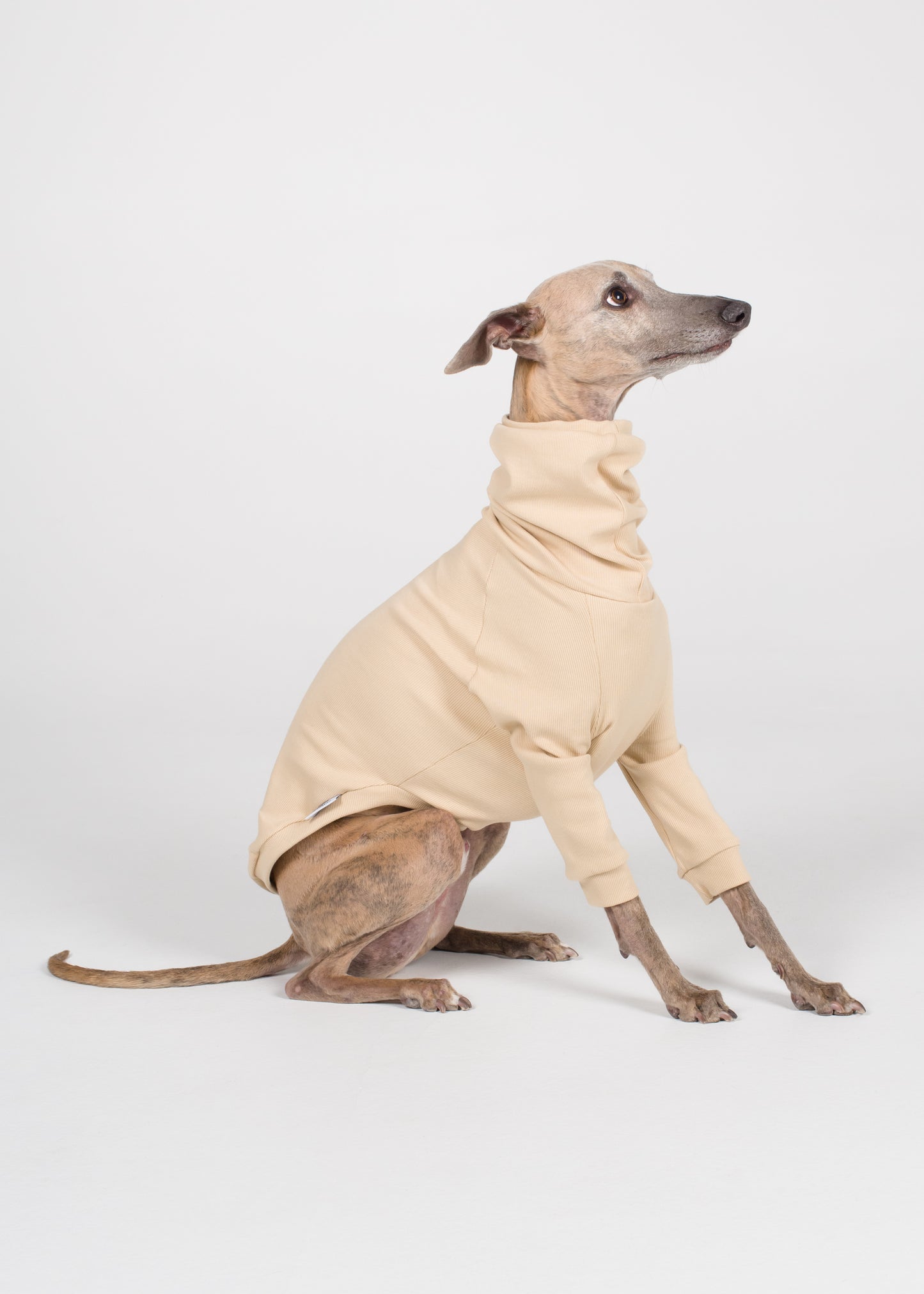 Whippet Rib Jumper - Nude