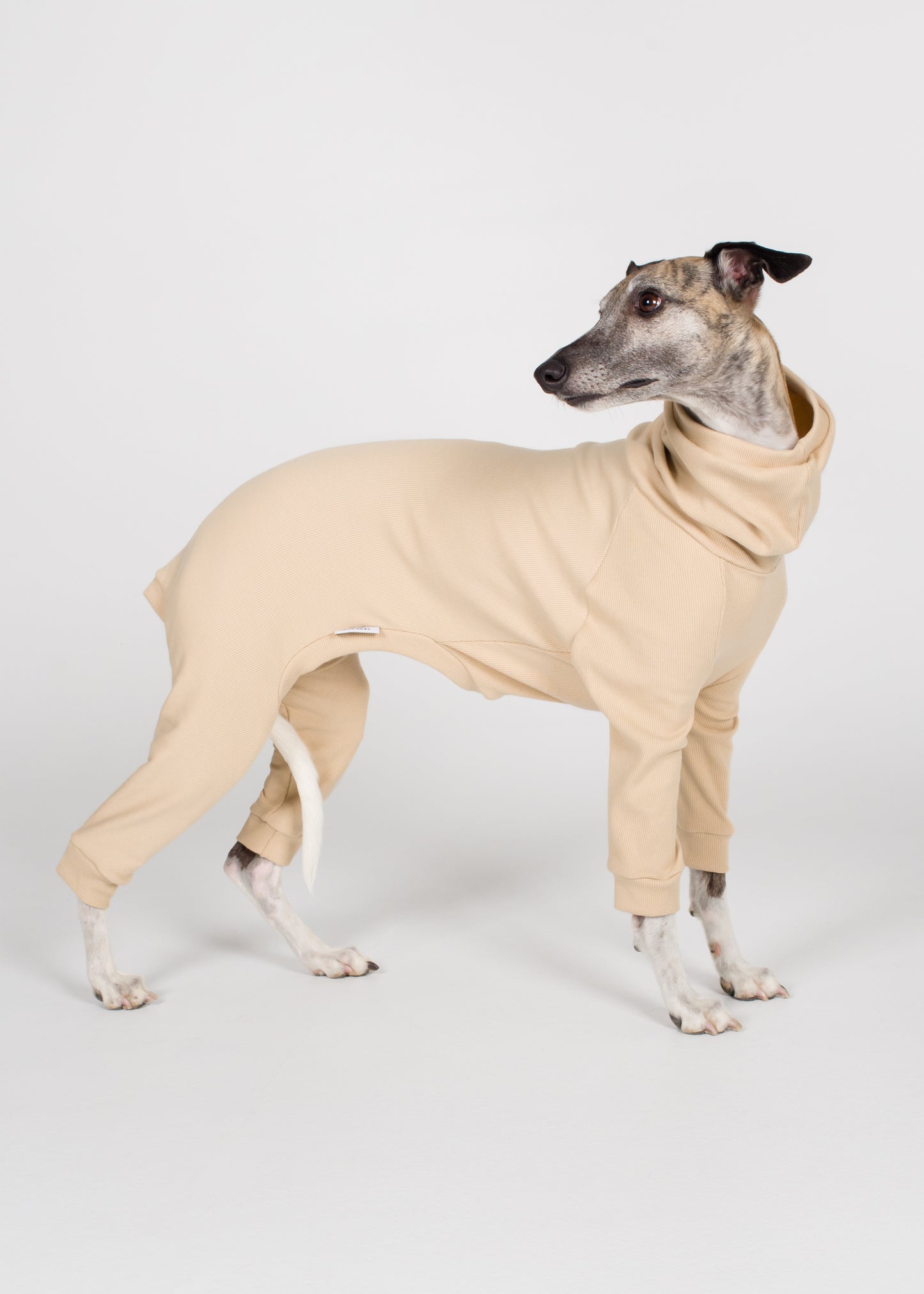 Whippet Rib Full Suit - Nude